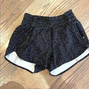 Lululemon black running shorts size 8, 4” inseam
